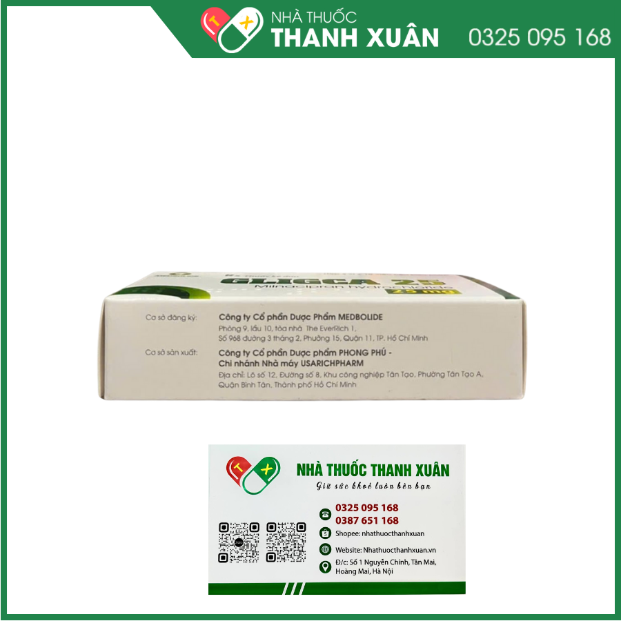 Gligca 25 điều trị bệnh đau cơ xơ hóa